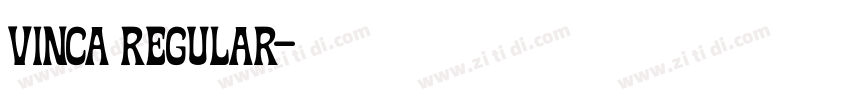 Vinca Regular字体转换